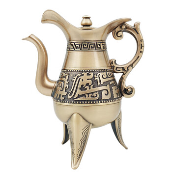 仿古铜酒壶铜黄酒壶青铜酒壶复古家用酒杯仿古铜器创意婚庆白酒具个性