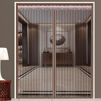 农村大门帘四季通用磁吸门帘纱门防蚊防晒磁性夏季自动门帘双开门