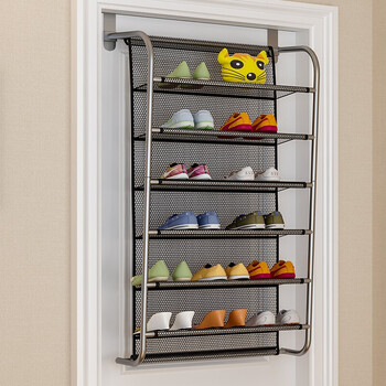 挂门上的鞋架 拖鞋架挂门后鞋柜贴挂墙上鞋子壁挂式放架子家用挂壁