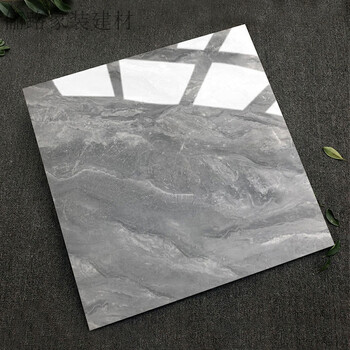 地板砖瓷砖800x800客厅通体大理石防滑耐磨全抛釉工程地砖80 铂金灰