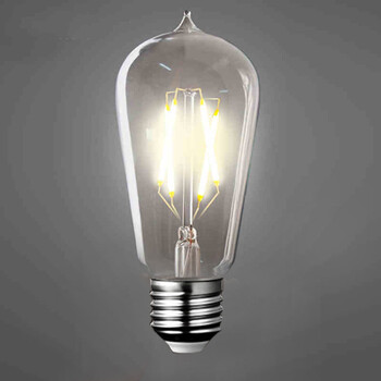 适用灯泡工业复古怀旧e27大螺口节能仿钨丝不闪频装饰暖黄g80透明12