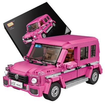 璐念loz俐智汽车玩具积木迷你模型小颗粒趣味拼装成人生日礼物女1129