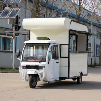 移動電動三輪四輪早餐快餐美食車地攤手推擺攤車 三輪多功能款 設計費