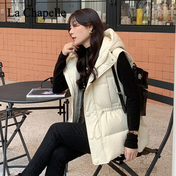 lachapellesport拉夏贝尔羽绒马甲女短款秋冬韩版外穿收腰加厚坎肩