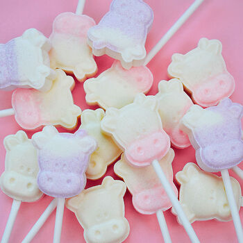 创意网红可爱牛头棒棒糖牛奶糖儿童奶片糖果小孩爱吃的小零食批发120g