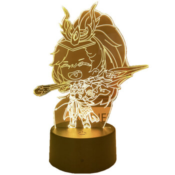 牧王星王者荣耀周边韩信李白孙尚香诸葛亮貂蝉手办盲盒礼物七色3d小夜