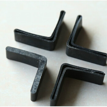 l型角钢脚套家用货架三角铁保护套40滑脚垫黑色塑料橡胶脚 40*40mm【8