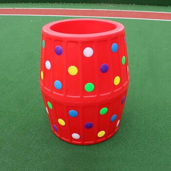 幼儿园感统训练器材塑料大滚圈户外体育运动室内儿童彩色钻洞红色滚塑