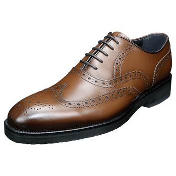 regal丽格正装布洛克雕花纯色圆头耐磨男士皮鞋t30c br(褐色) 39