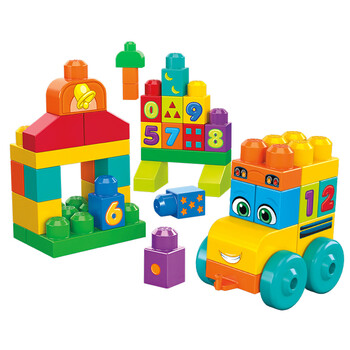 费雪fisherprice美高mega婴幼儿男孩女孩大颗粒积木拼搭玩具fbm80