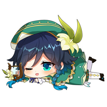 二次元动漫原神周边趴趴枕派蒙温迪毛绒抱枕靠枕玩偶公