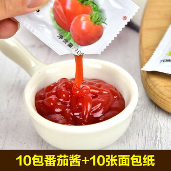 胚华莱士汉堡胚家庭营养早餐切片面包整箱商用批发 番茄酱10g*10包