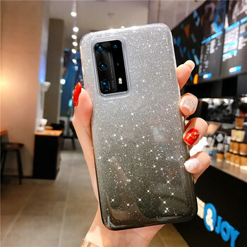 圣欢华为p40pro手机壳女神款p40保护套网红创意渐变防摔手机套全包边