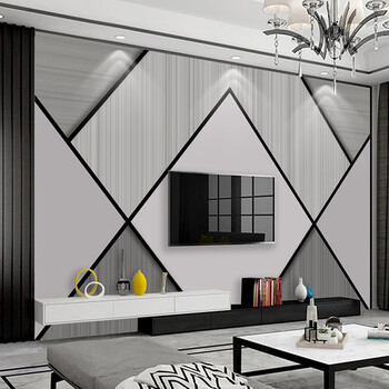 壁纸简约现代8d电视背景墙壁纸5d墙纸客厅装饰创意影视墙布大气3d 8d