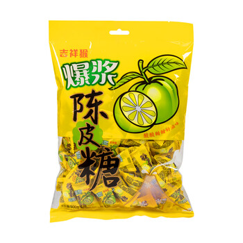 爆浆陈皮糖夹心水果糖网红儿童零食小吃怡果淘休闲食品散装 爆浆陈皮