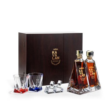 噶玛兰(KAVALAN) 洋酒尊酿威士忌(PX&M雪莉桶对酒组)500ml*2水晶杯*2【图片价格品牌报价】-京东