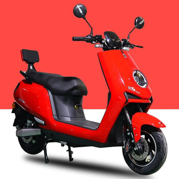 电动车n9电动车型72v长跑王电动摩托车电瓶车60v踏板车 红色 60v22ah