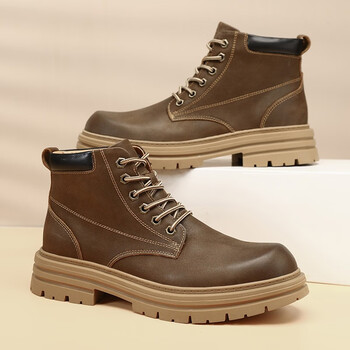 pongfinity蓬菲尼迪 潮流时尚头层牛皮秋冬款马丁靴