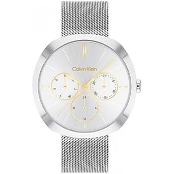 卡尔文克莱恩calvinkleinshape女士石英多功能手表silver