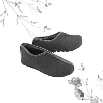 和尚鞋加厚僧鞋保暖抗寒男棉鞋轻便防滑 深灰色普通款 35【图片 价格