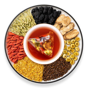 菊花枸杞金银花决明子茶非旺盛排茶益茶2盒30包装300克实惠装