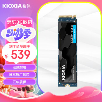 铠侠（Kioxia）1TB SSD固态硬盘 NVMe M.2接口 EXCERIA PLUS G3 SD10 系列（PCIe 4.0 产品）