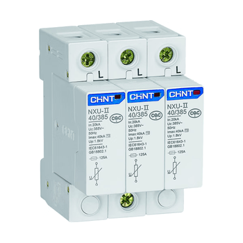 正泰浪涌保护器昆仑系列nxu-ii 4p40 60ka防雷器 避雷器三相电涌 nxu
