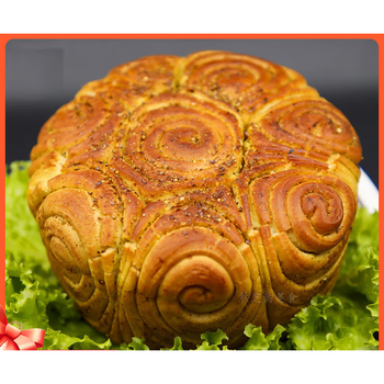 俏滋郎甘肃特产兰州烤花馍手工烤花卷玫瑰青海烤馍地方小吃锅盔零食