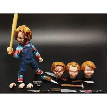 创京懿选玩具熊弗莱迪玩偶7寸猛鬼街vs杰森 电影可动人偶模型小丑