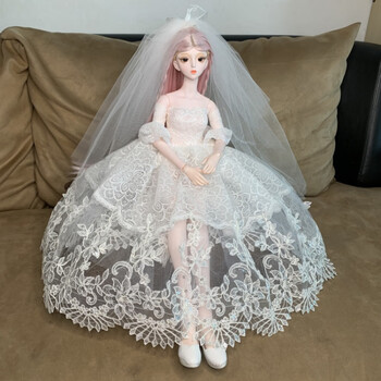 60cm芭比娃娃的衣服 叶罗丽60厘米大型洋娃娃衣服晚礼服衣服和鞋子