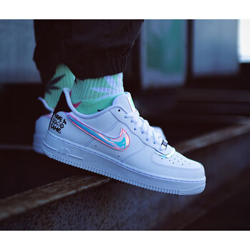 耐克nikeairforce1af1空军一号镭射电玩像素男女鞋dc0710-191 dc0710