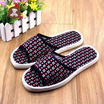 精选平底男式网红妈妈女鱼嘴凉托鞋防滑耐磨复古风夏季手工布拖鞋佐