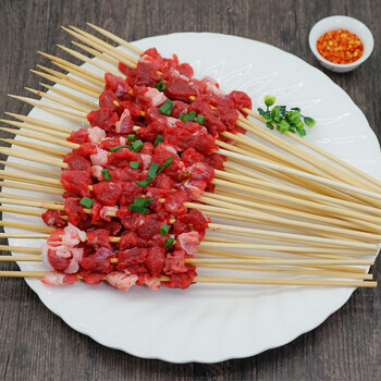 伊聚德宁夏黄牛肉生鲜牛肉串牛腩串大块原切肉串新鲜牛肉烧烤食材半