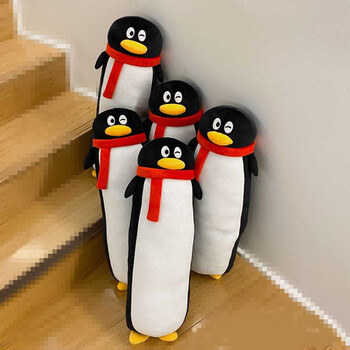 腾讯公仔腾讯长鹅公仔抱枕企鹅中秋限定限量玩偶抱枕长款毛绒礼物60cm