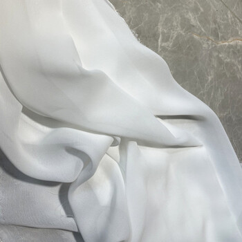 牛油果绿草绿色100d雪纺面料婚庆布置纱幔网纱婚纱礼服面料布料白色