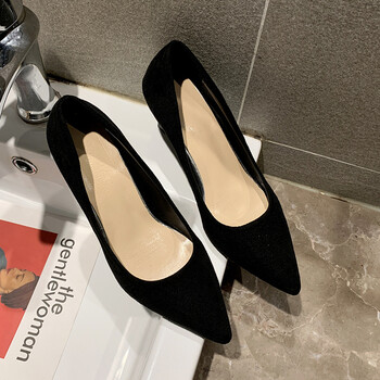 宽头胖脚高跟鞋女大码加肥的女鞋4043宽胖脚加宽脚胖宽单鞋大脚骨职业