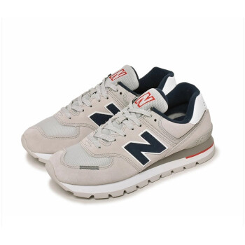 新百伦newbalance574系列男士经典徽标低帮皮革运动休闲鞋ml574灰色us