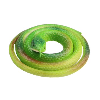 仿真蛇玩具软硅胶橡胶塑胶逼真假动物吓人水蛇解减压儿童创意整蛊绿色