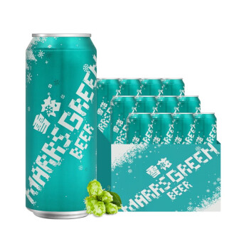 雪花啤酒（Snowbeer） 马尔斯绿 500ml*12听 整箱装