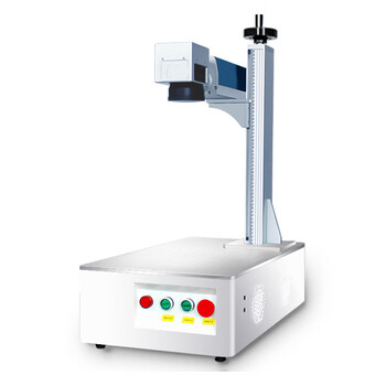 激光雕刻机陶瓷打码可乐镭雕机金属竹木刻字打字打码光纤激光打标机