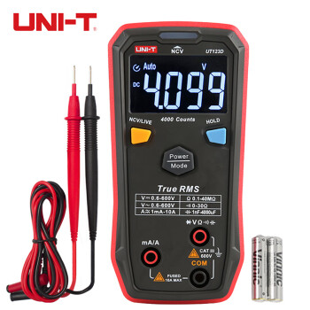 优利德（UNI-T）UT123D 数字万用表高精度真有效值万能表按键智能防烧电压表