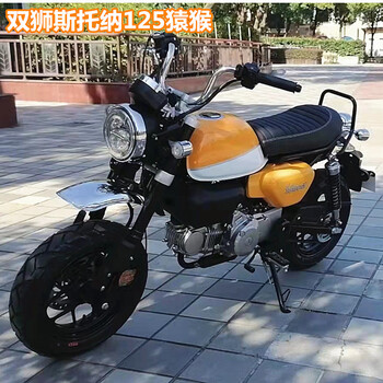 双狮斯托纳猿猴125猴子国四电喷男女双人迷你摩托燃油街跑可上牌 桔色