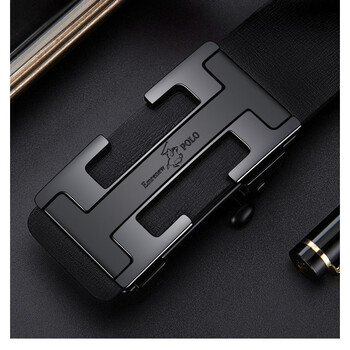 emrenewpolo安普里保罗男士牛皮皮带男无牙自动扣内穿年轻人潮流腰带