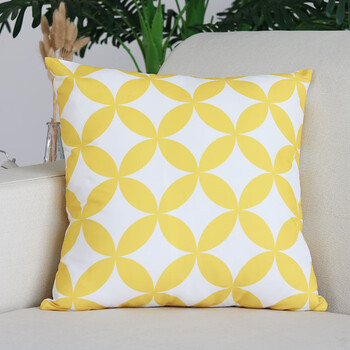 羽瑞莎抱枕靠垫几何图案客厅沙发靠枕床上护腰汽车办公室靠背垫正方形