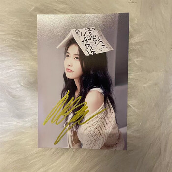 白鹿签名照 笔签名签保真无印刷6寸周边 送女朋友送同学礼物 款式5