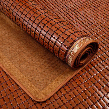 贝莱妮夏季麻将凉席麻将席块凉席06米竹席18m床单双人学生席子家用