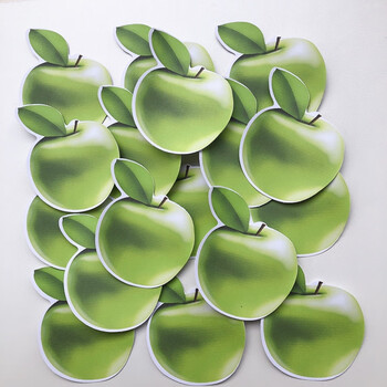 《苹果纸贴画 红苹果贴贴纸 散片苹果贴画 水果贴纸 apple sticker 单