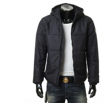 emporio armani ea7 阿玛尼 男士连帽保暖棉衣外套 6gpb49 pnu8z 黑色