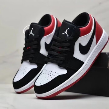 aj低帮白黑红标准码 37