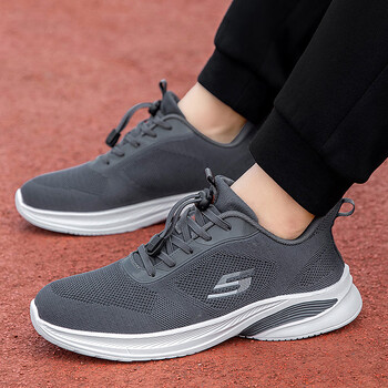 斯凯奇(skechers)老人鞋女秋季防滑软底健步鞋运动休闲妈妈鞋 6112深